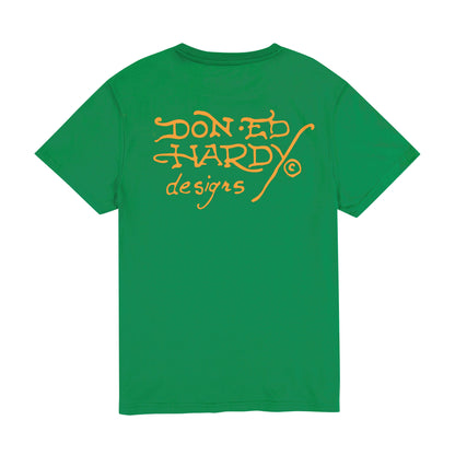 Bulldog Tee GREEN | Ed Hardy