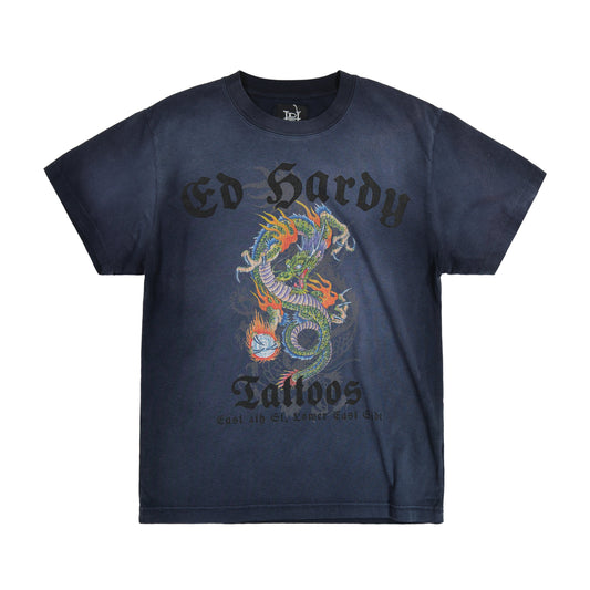 Limited Edition - Dragon Tee FADE NAVY | Ed Hardy