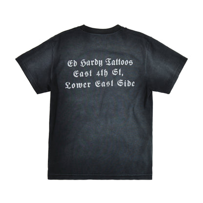 Limited Edition - Rhinestone NYC Eagle Tee FADED BLACK | Ed Hardy