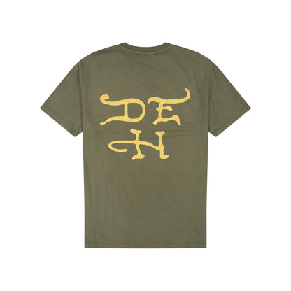 Skull Aces Boxy Tee ARMY GREEN | Ed Hardy