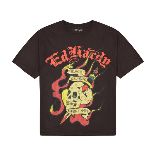 DBD Skull Boxy Tee VTG BLACK | Ed Hardy