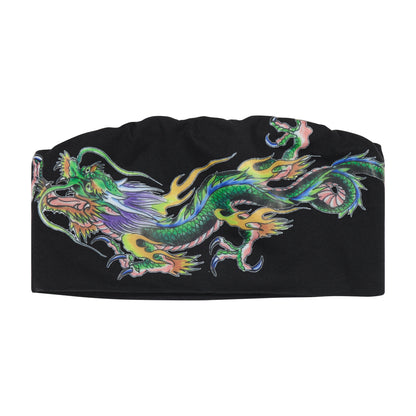 Dragon Crop Tube Top BLACK | Ed Hardy