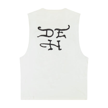 Demon Mens Cut Off Tee VTG IVORY | Ed Hardy