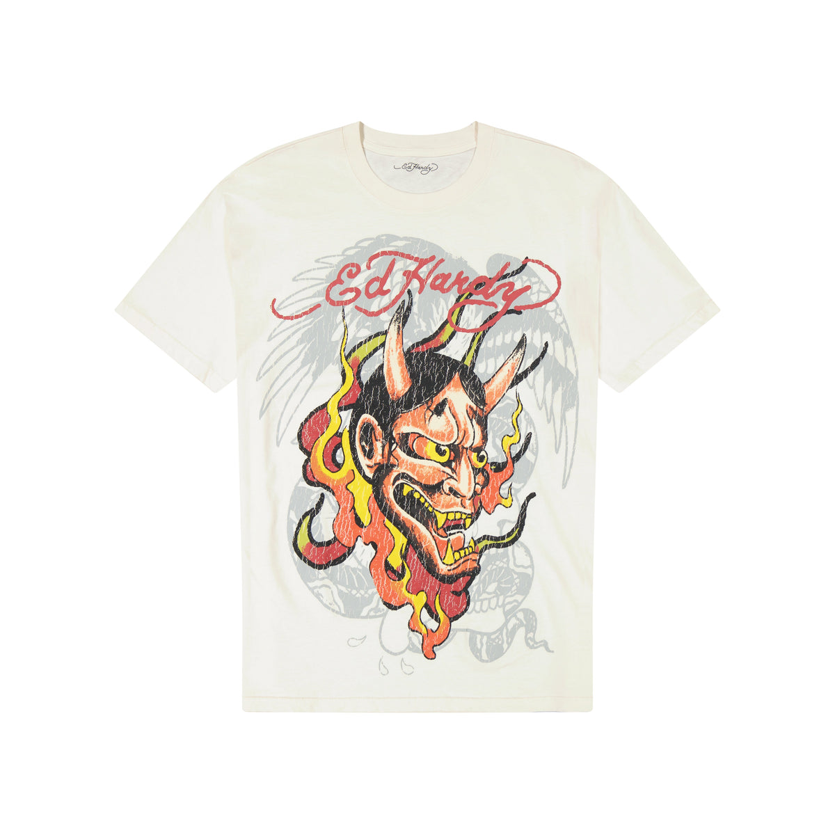 Demon Boxy Tee VTG IVORY | Ed Hardy