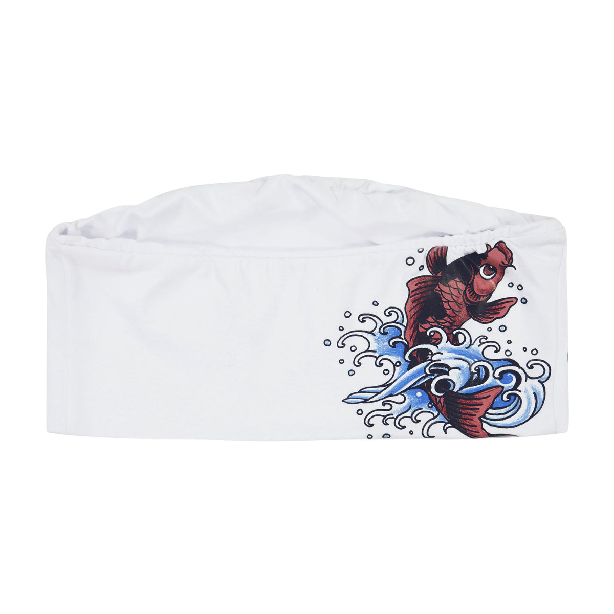 Koi Fish Crop Tube Top WHITE | Ed Hardy