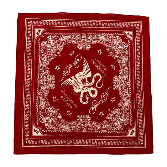 Eagle Snake Cotton Bandana - Red RED | Ed Hardy