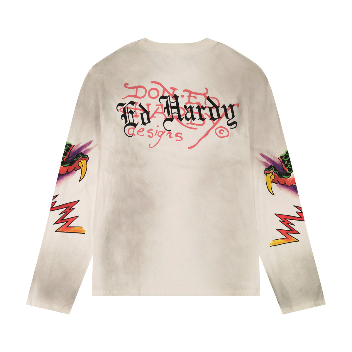 Dragons LS Tee VTG IVORY | Ed Hardy