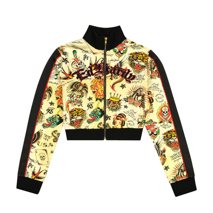 Shrunken Flashboard Multi Track Jacket MULTI | Ed Hardy
