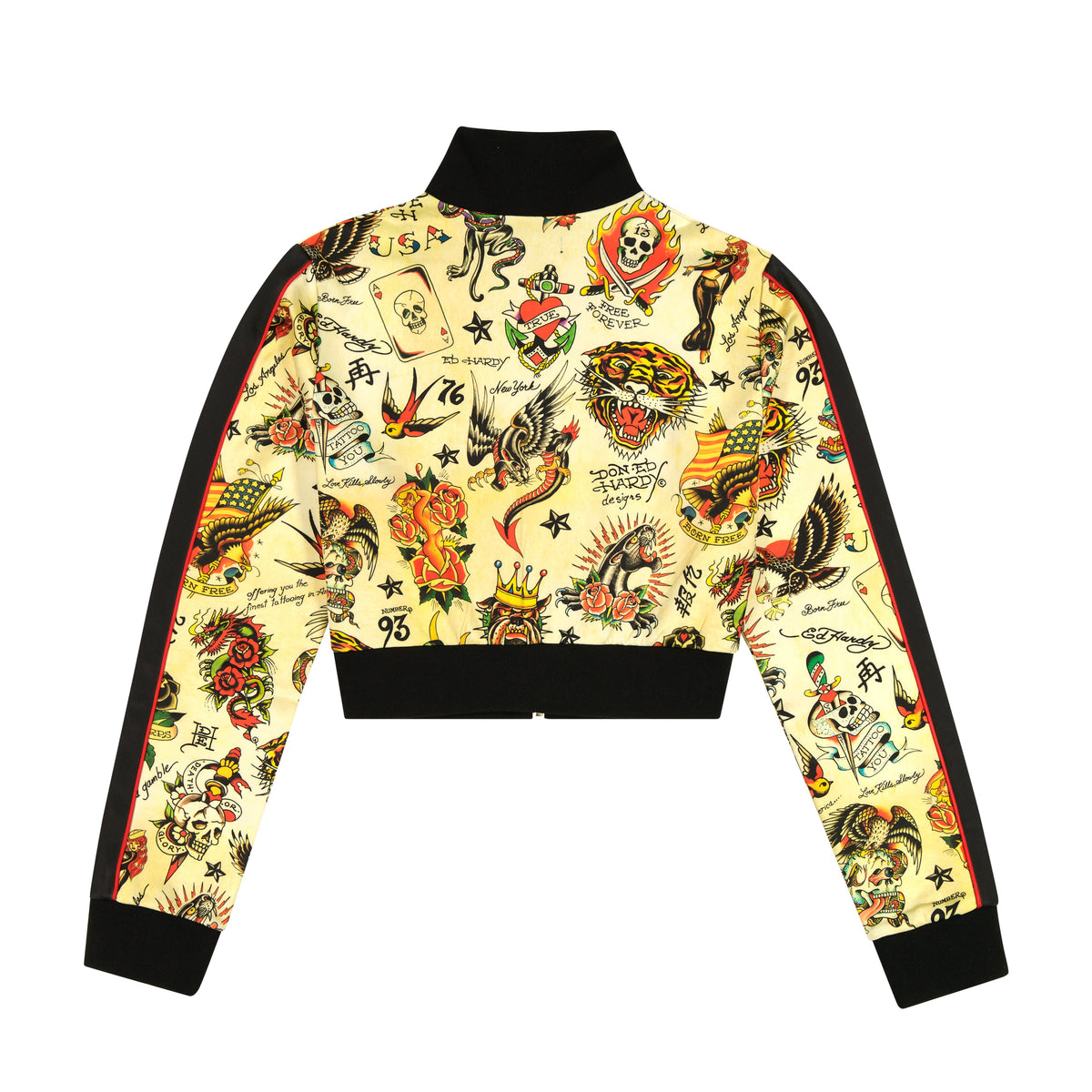 Shrunken Flashboard Multi Track Jacket MULTI | Ed Hardy