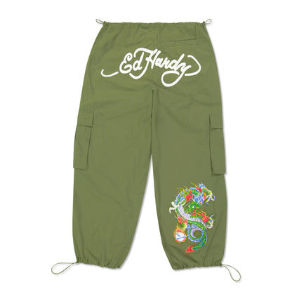 Dragon Cargo Pant OLIVE | Ed Hardy